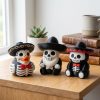 Ensemble de figurines squelettes mariachis