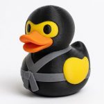 Ninja Duck Collectible Figurine - Unique Desk Decor for Adults – 3D Printed in Canada