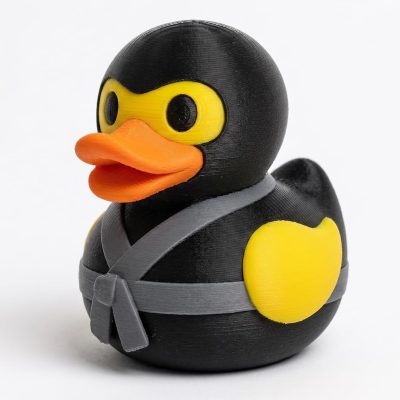 Ninja Duck Collectible Figurine - Unique Desk Decor for Adults – 3D Printed in Canada