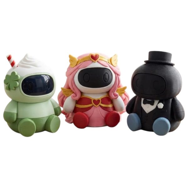Artistic Robot Figurine Bundle