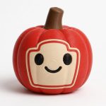 Ketchup Pumpkin Collectible Figurine - Unique Desk Decor for Adults – 3D Printed in Canada