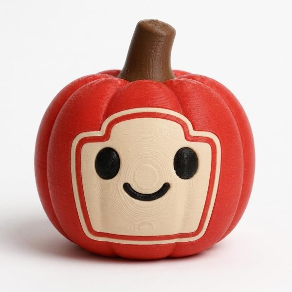 Ketchup Pumpkin Figurine