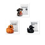 Spooky/Horror Duck Collectible Figurine Bundle of 3 - Skeleton Mariachi, Jack-O'-Lantern, Black Raven - Creepy & Fun Adult Desk Decor - 3D Printed in Canada