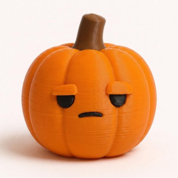 Unimpressed Pumpkin Figurine