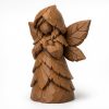 Fée des feuilles façon bois sculpté