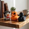 Ensemble de figurines canards effrayants