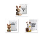 Bunny Variety Collectible Figurine Bundle of 3 - Sheep, Oktoberfest, Eagle - Unique & Adorable Adult Desk Decor - 3D Printed in Canada