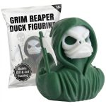 Grim Reaper Duck Figurine – Spooky Duck for 4x4 Ducking & Cruise Hiding – Halloween Gothic Dashboard Figurine – Horror Collectible – 3D Printed in Canada (Forest Green)