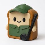 Golfer Toast Collectible Figurine - Unique Desk Decor for Adults – 3D Printed in Canada