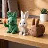 Ensemble figurines de collection Lapin Liberté
