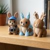 Ice Crystal Bunny Figurine Bundle — 3D Printed Bunnies by 3DCentral