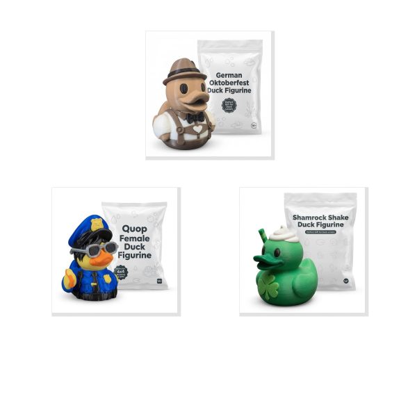 Duck Figurine Bundle Oktoberfest Quop Shamrock
