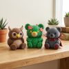 Ensemble fantaisiste de figurines d'ourson