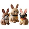 Ensemble de figurines de lapins races de chiens