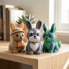 Ensemble de figurines lapin schnauzer