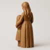 Figurine Mère et fille sculptée sur bois