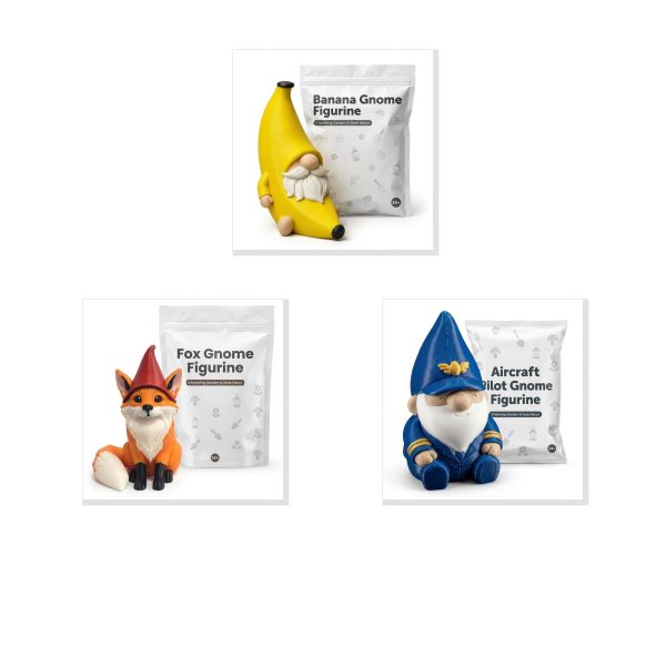 Whimsical Gnome Figurine Set