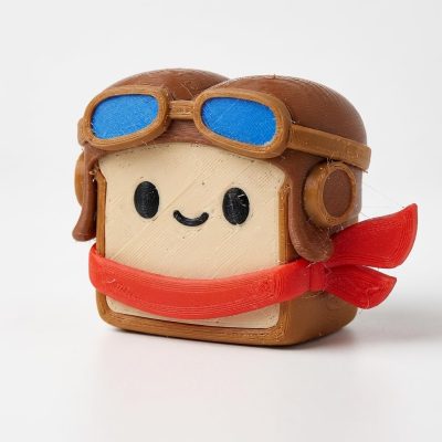 Amelia Earhart Toast Collectible Figurine - Unique Desk Decor for Aviation Enthusiasts – 3D Printed in Canada