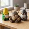Ensemble de figurines de gnomes loufoques