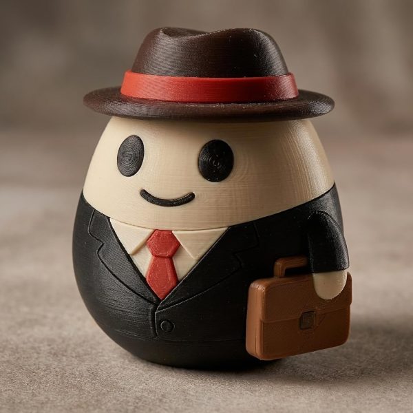 Figurine œuf gestionnaire de portefeuille