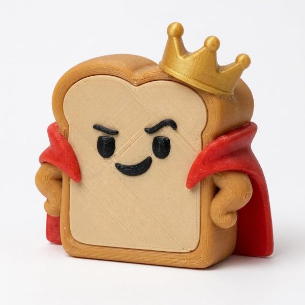 Figurine toast trop sûr de lui