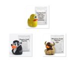 Mythological Duck Collectible Figurine Bundle of 3 - Cyclops, Vampire, Minotaur - Unique & Spooky Adult Desk Decor - 3D Printed in Canada