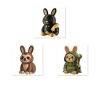 Lapin lingot d'or – ensemble de figurines de collection
