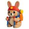 Ensemble de figurines lapin commentateur sportif
