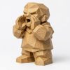 Figurine Échos effet bois sculpté