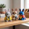 Ensemble de figurines de collection Lapin chanteur
