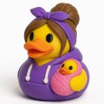 Single Mom Duck Collectible Figurine - Unique Desk Decor for Adults – 3D Printed in Canada