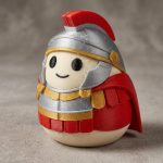 Roman Centurion Eggling Collectible Figurine - Unique Desk Decor for Adults – 3D Printed in Canada