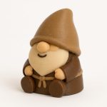 Monk Gnome Collectible Figurine - Detailed Bearded Garden Gnome Desk Accent for Home or Office Decor - Unique Gift for Collectors - 3D Printed in Canada
