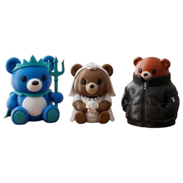Ensemble de figurines d&rsquo;ourson mythique