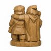 Figurine communauté bois sculpté