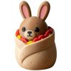 Ensemble de figurines lapin commentateur sportif
