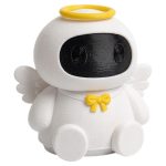 Angel Robot Collectible Figurine - Unique Desk Decor for Adults – 3D Printed in Canada