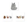 Ensemble de figurines Canard-chat de collection