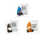 Sports Gnome Collectible Figurine Bundle of 3 - Curling, Billiards, Basketball - Fun & Sporty Adult Desk Decor - 3D Printed in Canada