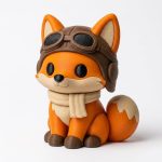 Aircraft Pilot Fox Figurine