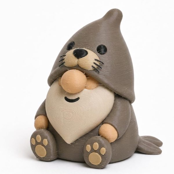 Figurine de gnome otarie