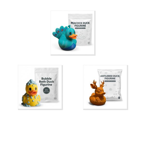Lot de canards paon et bain moussant
