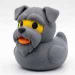 Kerry Blue Terrier Duck Collectible Figurine - Unique Desk Decor for Adults – 3D Printed in Canada