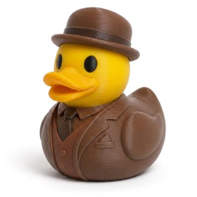 Haberdasher Duck Collectible Figurine - Unique Desk Decor for Adults – 3D Printed in Canada