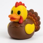 Heritage Turkey Duck Collectible Figurine - Unique Desk Decor for Adults – 3D Printed in Canada