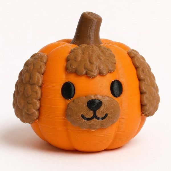 Figurine citrouille goldendoodle