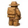 Figurine colon sculpté bois