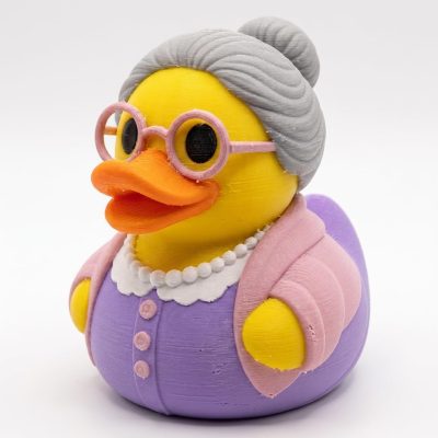 Grandma Duck Collectible Figurine - Unique Desk Decor for Adults – 3D Printed in Canada