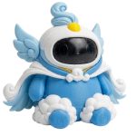 Air Elemental Robot Collectible Figurine - Striking Blue Design with Intricate Details for Desk Decor and Unique Gift - 3D Printed in Canada
