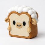 Sheep Toast Collectible Figurine - Unique Desk Decor for Adults – 3D Printed in Canada